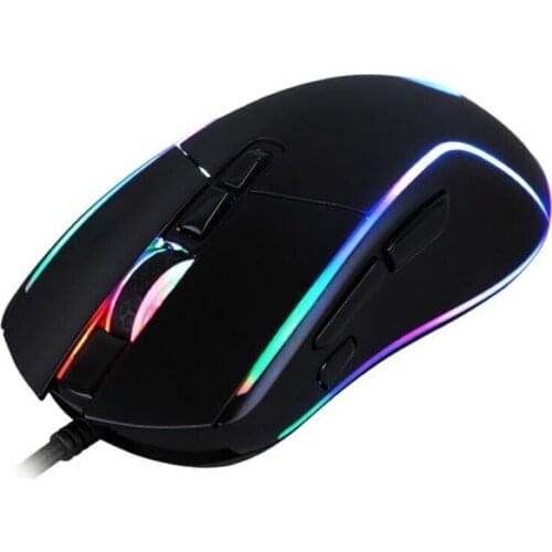 LED Gaming Mouse CoolBox DG-MOU019-RGB RGB 6400 dpi 30 ips Black