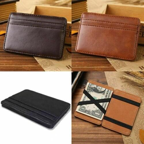 Ultra Thin Mini Wallet Mens Small Wallet Business logo Credit no Card Holder Coin Wallets Leather PU Wallets Purse C2L9