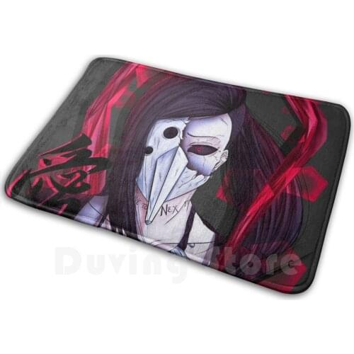 Uta Aesthetic Tokyo Ghoul Soft Non-Slip Mat Rug Carpet Cushion Uta Tokyo Tokyo Ghoul Kanji Japan Carpet Tattoo Inked Anime
