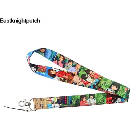 12pcs/lot Cartoon Movie Neck Strap Lanyard Key Card Identification Gym Mobile Phone Straps USB Badge Holder E1235
