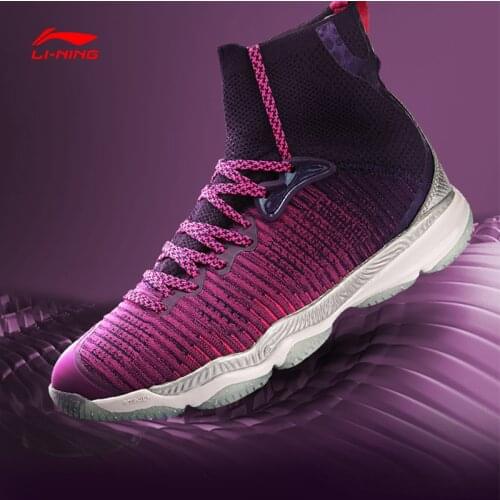 Lining Women Badminton Shoes Chameleon Ranger 2.0 Shock Absorption Professional Competition Badminton Sneaker AYAN008