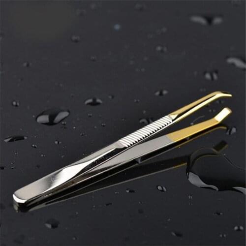 1PC Eyebrow Tweezer Stainless Steel Slant Tip Eyes Tweezer Clip For Face Hair Removal Make Up Tools Pince A Epiler New