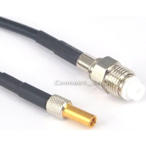 10 Pieces Antenna Extension Cable CRC9 Male to FME Female Jack RF Connector Adapter RG174 Cable 15cm