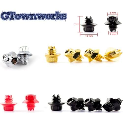 100pcsx13mm Universal Wheel Rim Rivets Nuts Studs Lip Screw Bolt Tires Auto Decoration Clips For Car Styling D010