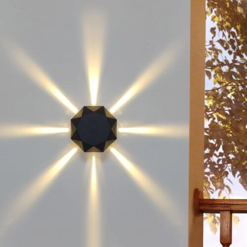 5W AC85-265V Surface Mounted LED Wall Light Modern Nordic Luminaire Indoor Living Room Hallway Wall Lamps Outdoor Porch Light