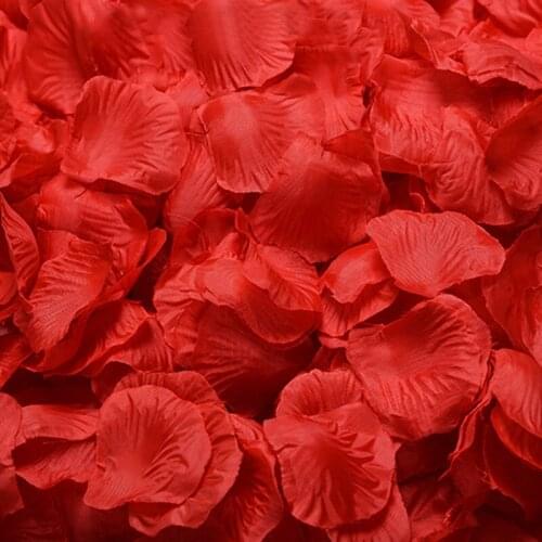 500piece/lot Cheap Slik Artificial Rose Petal Wedding Party Decoration Festival Decor Simulation Flower Petals 16 Colors