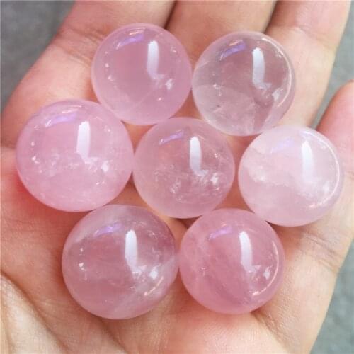 7pcs Natural quartz crystal powder crystal ball as healing giftpowder crystal ball ornaments 20-22mm