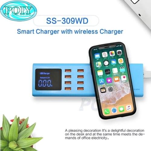 8 Port USB Charger Quick Charge Mobile Phone Chargers Adapter Wireless Charger Charging Station For iPhone Huawei Xiaomi tables