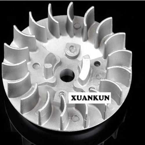 49CC Motorcycle Accessories Small Sports Car 2 Punch Engine Fan Blade Heat Sink Flywheel