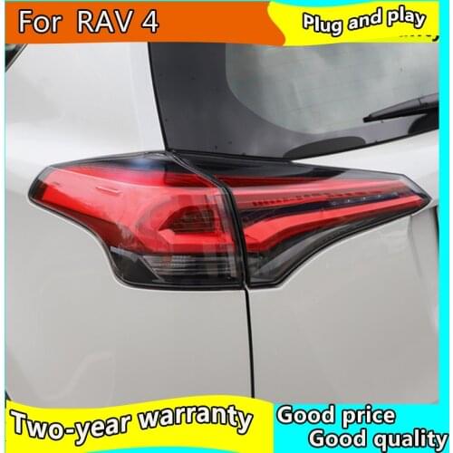 Car Styling Tail Lamp case for Toyota RAV4 taillights 2016-2019 Tail Lights LED Rear Lamp LED tail lights