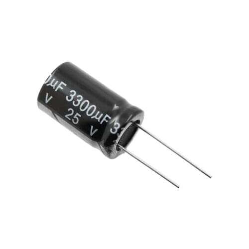 Free Shipping 100 PCS 25V 3300uF Aluminum Electrolytic Capacitor Brand new 3300UF 25V 13x25mm