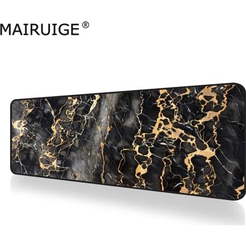 Large Mousepad XXL Marble Black Pop Desk Mat Shiny Rose Gold White DIY Custom Keyboard Pad Gaming Mousepad 900x400mm/800x300mm