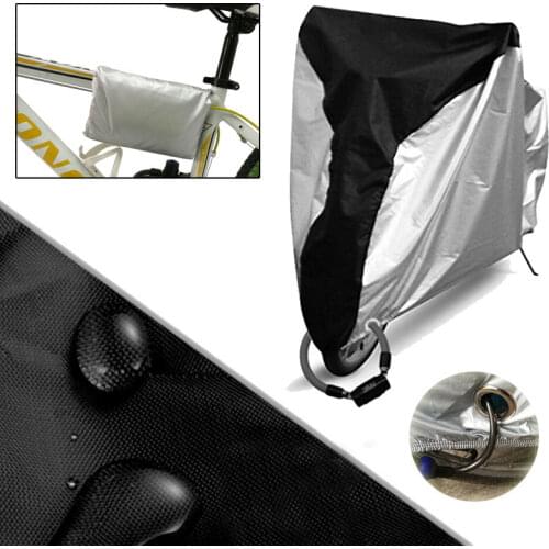 Bike Cover for 2 Bikes Outdoor Waterproof Motorcycle Covers Oxford Fabric Rain Sun Wind Proof for Mountain Road Bicycle SAL88