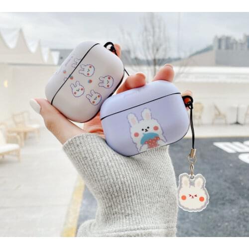 Cartoon Rabbit Pattern Case for Airpods 1 2 Wireless Bluetooth Headset Protective Cover for Airpods Pro Headset Cover Anti-drop