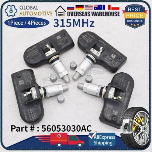315MHz Tire Pressure Sensor 56053030AC TPMS Sensors FOR CHRYSLER Pacifica SEBRING DODGE CALIBER JEEP MITSUBISHI 2007-2010