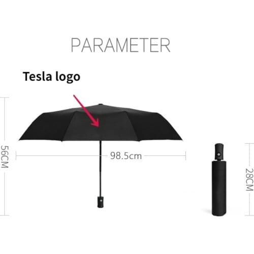 For Tesla Model 3 Model S Model X Model Y Car Accessories Car Logo Fully Automatic Folding Sunshade Umbrella