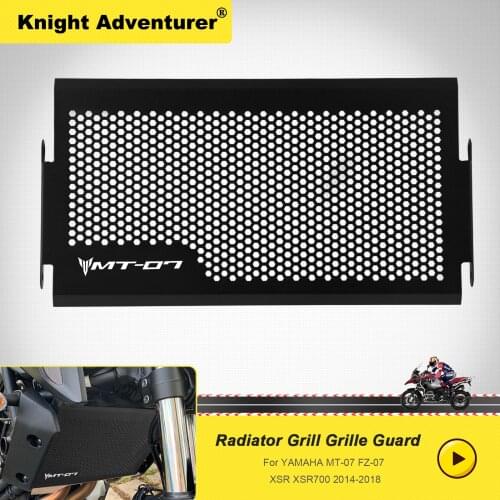 For Yamaha MT07 MT 07 FZ-07 XSR XSR700 2014-2018 Motorcycle Accessories Radiator Guard Grille Grill Cover Protection Black