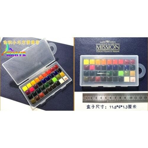 Korea Mijello Gold 34 Colors Dispensing Watercolor Master High Concentration Pure Golden Mission Natural Pigment Water Color