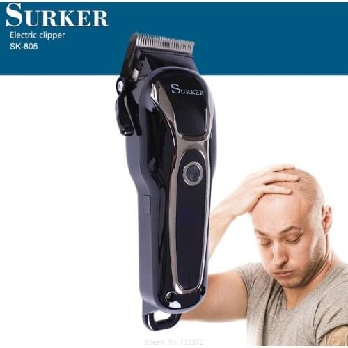 New SURKER LCD Display Adult Men Hair Clipper Alloy Cutter Head Electric Hair Clipper High Quality Home Hair Salon Haircut