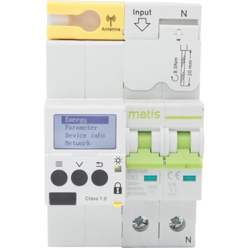 Matis MT61GP 2P C63a Smart Power Meter Monitoring Circuit Breaker Remote Control by RS485