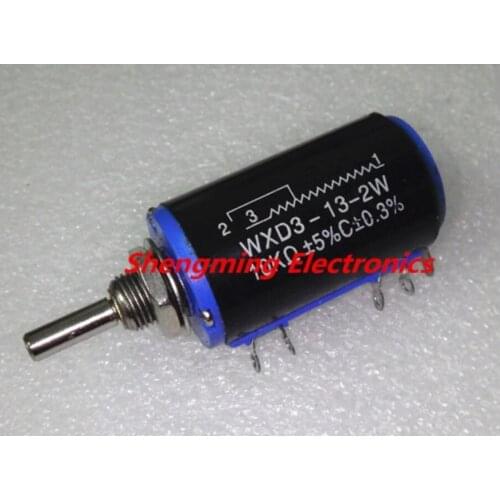 10PCS WXD3-13-2W 100R 200R 470R 680R 1K 2.2K 3.3K 4.7K 5.6K 6.8K 10K 22K 33K 47K 100K Multiturn Wirewound Potentiometer