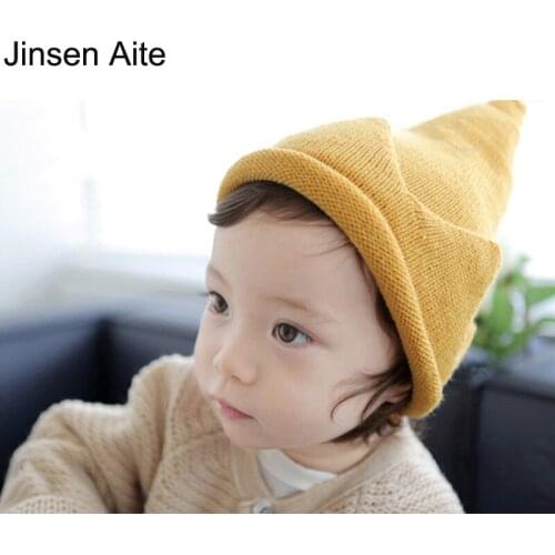 New Arrival 6 Months-5 Years Old Baby&Kids Hat Autumn Winter Knitted Hats Unisex Toddlers Baby Caps Warm Solid Casual Cap 1884