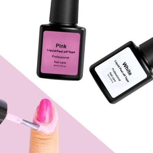 8ml/Bottle Peel Off Protective Nail Polish Manicure Protected Anti-Overflow Fast Finger Skin Liquid Tape Gel Nail Care Tool