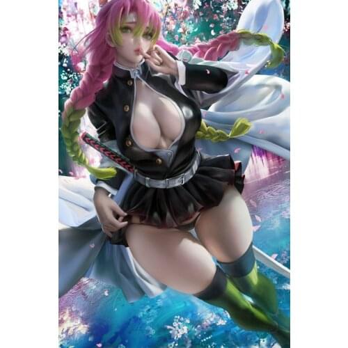 Prints Painting Modular Demon Slayer Sexy Lady Pictures Butterfly Canvas Wall Art Home Decor Modern Bedside Background Poster