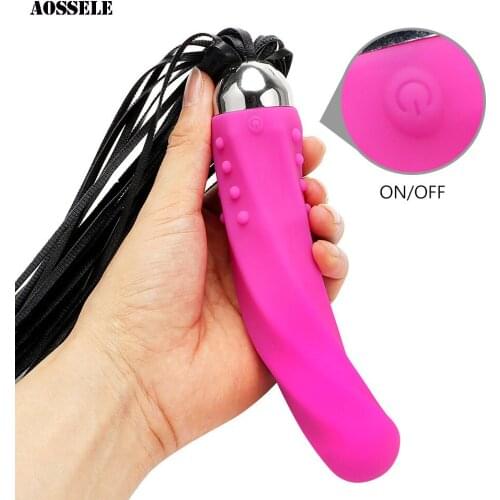 Sex Whip Dildos Vibrator G-Spot Vaginal Vibrator Clitoris Stimulator AV Magic Wand Sex Toys For Women Sex Machine Body Massager