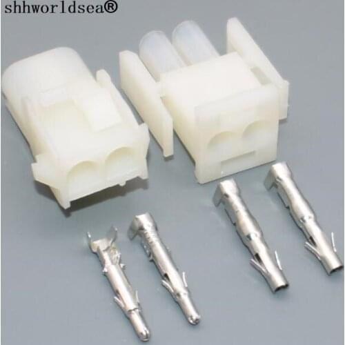 Shhworldsea 2 Pin PA66 1-480699-0 auto car Female Male Electrical Wiring Harness Plug Connector Motorcycle