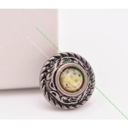 10Pcs 12mm Antique Silver Flower Rope Side Leathercraft Belt Accessories Shoe Boot Wallet Beige Turquoise Concho Screwback