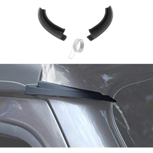 Roof Rain Gutter Extensions Rainwater Groove Diverter for Jeep Wrangler JL 2018 2019 2020 2021 2022 2/4-Door Car Accessory ABS