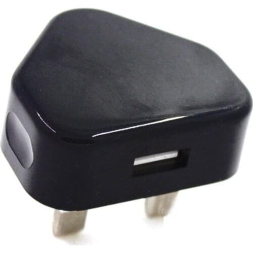 USB Plug Adapter Charger Power Plug Wall Socket USB Ports for Phones Tablets Chargeable Devices for Travel Home UK Plug 3 Pin