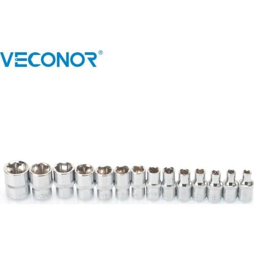 Veconor 1/4" Drive Metric 6 Point Socket Hand Tools Accessories 4~6.5 mm Socket Wrench 4mm 4.5mm 5mm 5.5mm 6mm