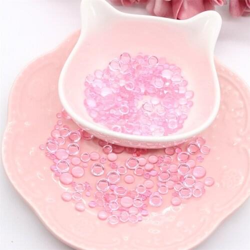 ZFPARTY 350pcs Pink Simulation Dewdrop Waterdrop Droplets Stones for DIY Paper Craft Card Making Decor Accessories Scrapbooking
