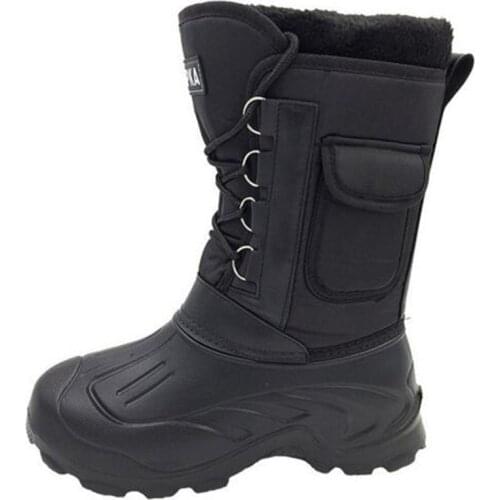 Winter Outdoor Hunting Fishing Thermal Waterproof High Shoes Men Climbing Sport Ultralight Thick Fleece Warm Non-slip Snow Boots