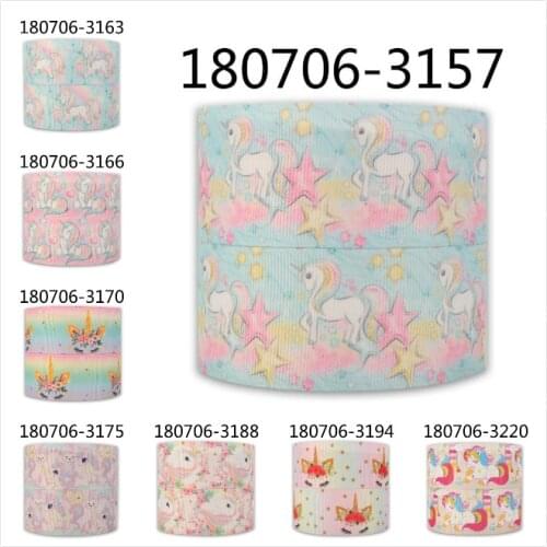 10yards - different size - Unicorn ribbon-Pink unicorn - Cutie/Glitter Unicorn printed grosgrain ribbon/satin ribbon
