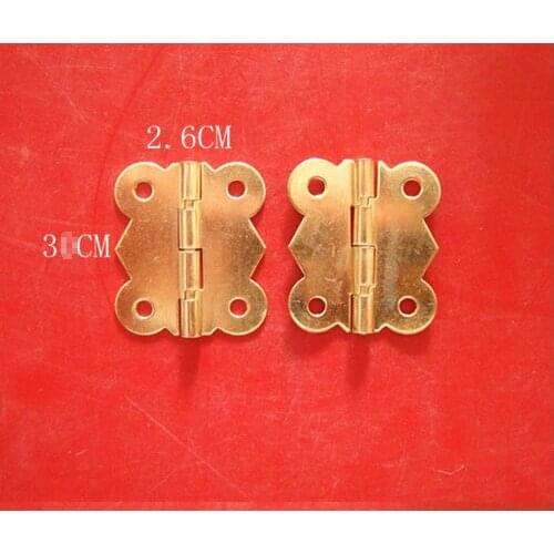 100pc Antique Butterfly small hinge 2.6 * 3cm lace cabinet hardware accessories hinge hinge wooden hinge 90 degrees 180 degrees