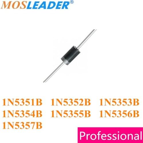 Mosleader 1000pcs DO15 1N5351B 1N5352B 1N5353B 1N5354B 1N5355B 1N5356B 1N5357B DO201AE 1N5351 1N5352 1N5353 1N5354 1N5355 1N5356