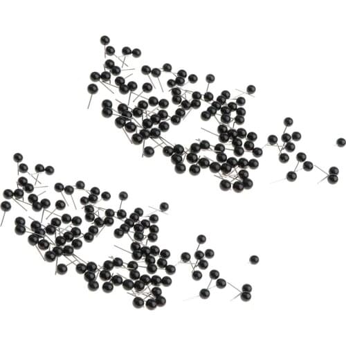 200pcs 4-5mm Black Plastic Eyes Kits For Felting Bear Dolls DIY Craft