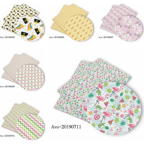 50*150cm New Food Rabbit Cartoon Pattern Printed Leather Polyster Cotton Liverpool Bullet Fabric for DIY Handmade By Yards