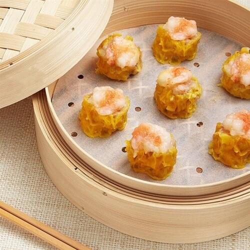 6/7/8/9/10 inches Non Stick Restaurant Kitchen Under Steam Mat Wholesale Practical Cooking Paper Bamboo Steamer Dim Sum Paper