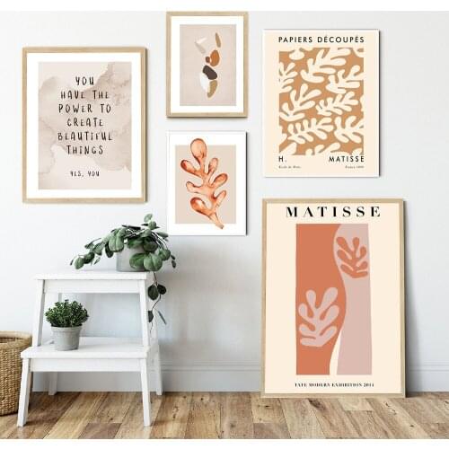 Matisse Flower Poster Abstract Tropical Plant Canvas Painting Minimalist Wall Art Print Modern Pictures For Living Room Decor