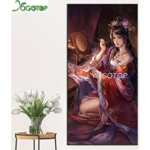 Full Square/Round Drill 5D DIY Diamond Painting "Woman with makeup" Embroidery sexy girl handicraft Cross Stitch Decor YY4484