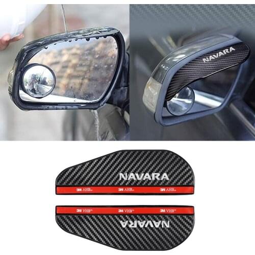 Car Rearview Mirror Rain Water Rainproof Eyebrow Cover Side Shield For Nissan Navara