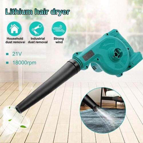 Cordless Blower Electric Leaf Blower with Battery & Charger for Clearing Dust, Leaf & Snow, Garage Dusting