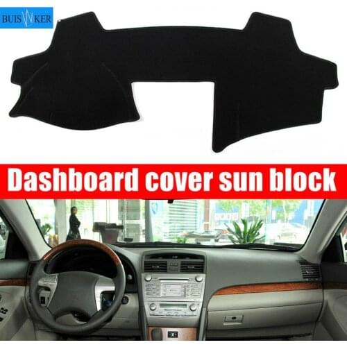 Car Dashboard Cover Mat Pad Dash Dashmat Sun Shade Instrument Carpet Accessories For Toyota Camry Altis XV40 2007-2009 2010 2011