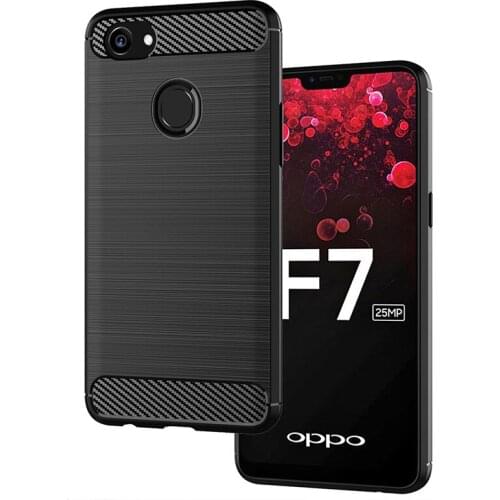 Carbon Fiber Cover Full Protection Phone Case For OPPO F7 A75 A3 R15 F5 Youth A79 A73 Cover Shockproof Bumper