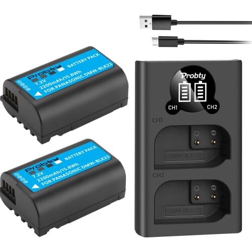 DMW-BLK22 DMWBLK22 BLK22 Battery For Panasonic LUMIX DC-S5 DC-S5K