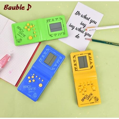 Classic Handheld Game Machine Tetris Game Kids Game Console Toy with Music Playback Retro Children Pleasure Games Player